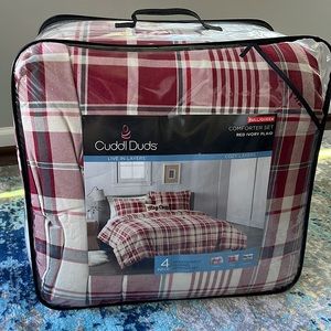 ‼️GET BEFORE 11/13 OR DONATED Full/Queen 4 Piece Heavyweight Flannel Bedding Set